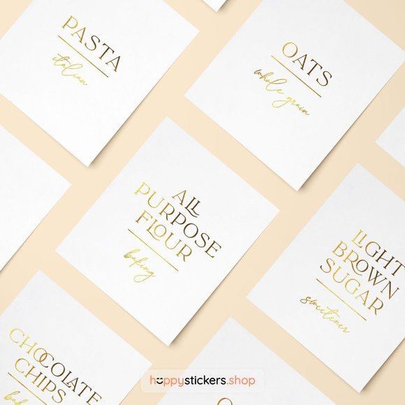 36 Labels • Luxes Minimalist Pantry for Kitchen • Organization Labels For Pantry - Picture 10 of 17